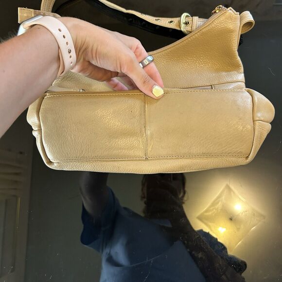 Stone & CO Leather Shoulder Handbag Purse Tan Adjustable‎ Strap - Picture 5 of 11